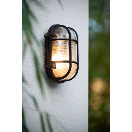 Lucide 11891/20/30 - Väli seinavalgusti DUDLEY 1xE27/40W/230V IP65 must