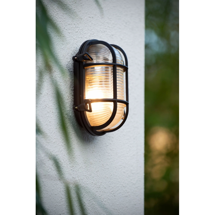Lucide 11891/20/30 - Väli seinavalgusti DUDLEY 1xE27/40W/230V IP65 must