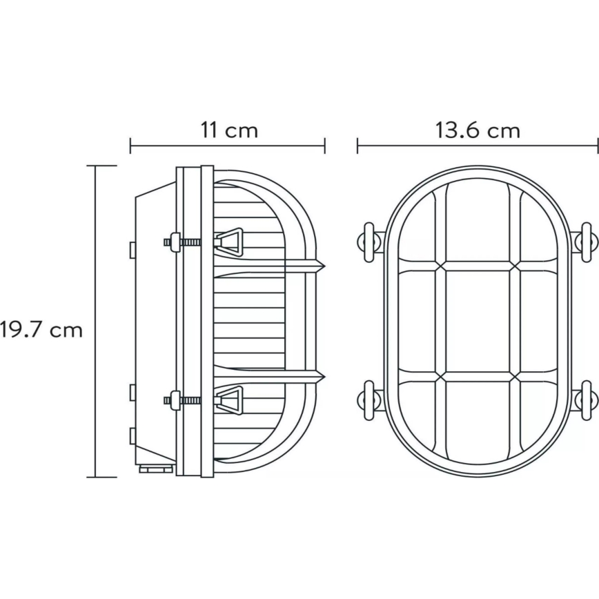 Lucide 11891/20/30 - Väli seinavalgusti DUDLEY 1xE27/40W/230V IP65 must