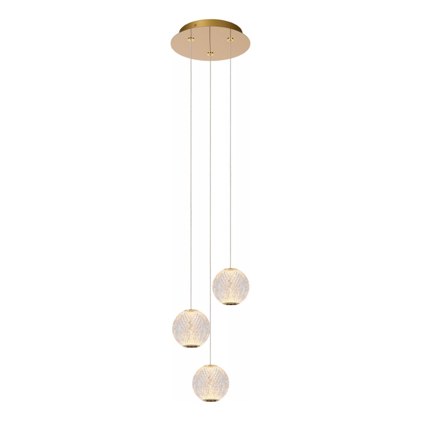Lucide 13499/13/60 - LED Hämardatav lühter CINTRA 3xLED/4,7W/230V kuldne