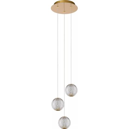 Lucide 13499/13/60 - LED Hämardatav lühter CINTRA 3xLED/4,7W/230V kuldne