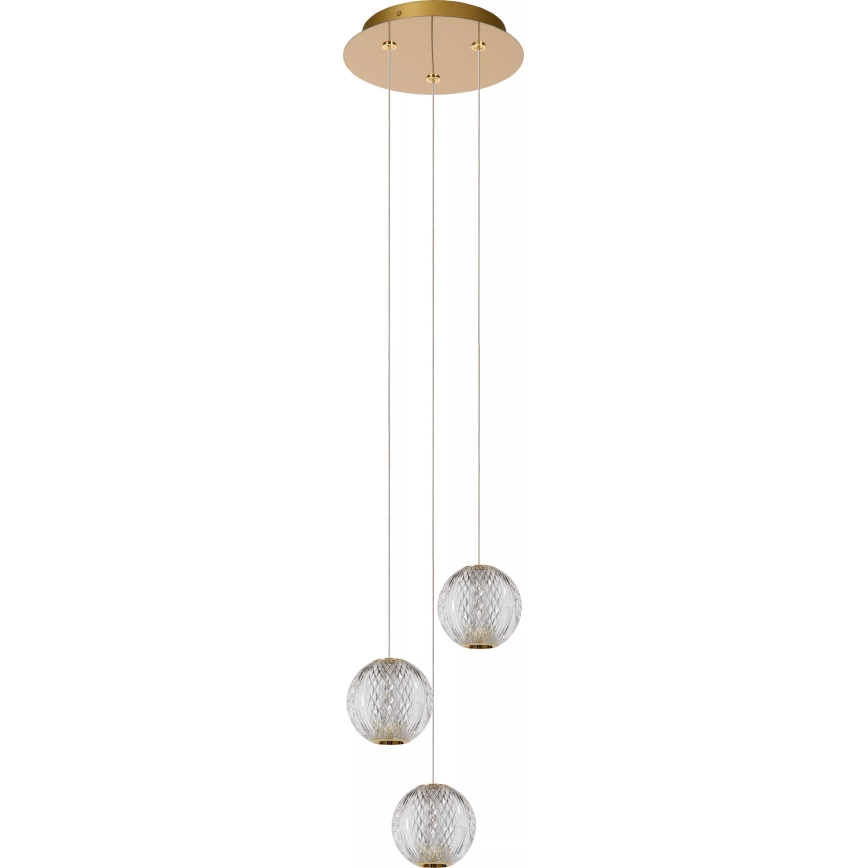 Lucide 13499/13/60 - LED Hämardatav lühter CINTRA 3xLED/4,7W/230V kuldne