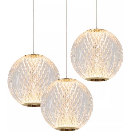Lucide 13499/13/60 - LED Hämardatav lühter CINTRA 3xLED/4,7W/230V kuldne