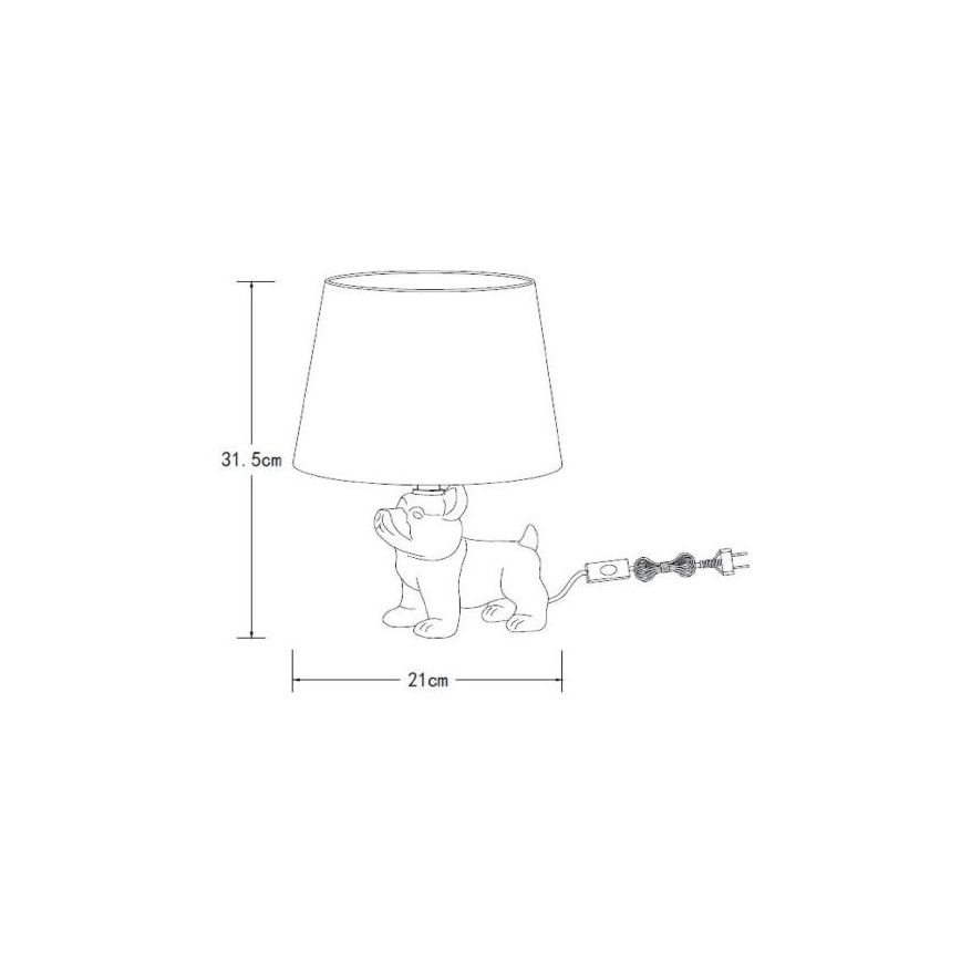 Lucide 13533/81/30 - Laualamp WINSTON 1xE14/25W/230V must