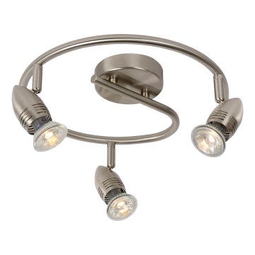 Lucide 13955/14/12 - LED Kohtvalgusti CARO-LED 3xGU10/5W/230V matt kroom