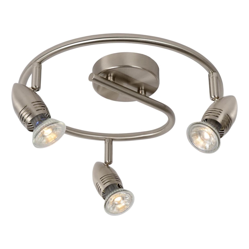 Lucide 13955/14/12 - LED Kohtvalgusti CARO-LED 3xGU10/5W/230V matt kroom