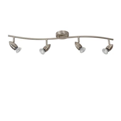 Lucide 13955/20/12 - LED Kohtvalgusti CARO-LED 4xGU10/5W/230V matt kroom