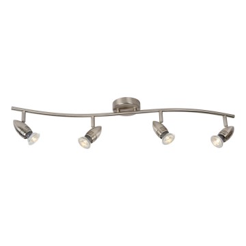 Lucide 13955/20/12 - LED Kohtvalgusti CARO-LED 4xGU10/5W/230V matt kroom