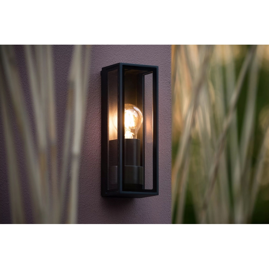 Lucide 15802/01/30 - Väli seinavalgusti DUKAN 1xE27/15W/230V IP65 must