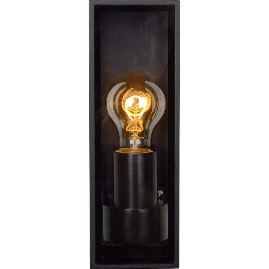Lucide 15802/01/30 - Väli seinavalgusti DUKAN 1xE27/15W/230V IP65 must