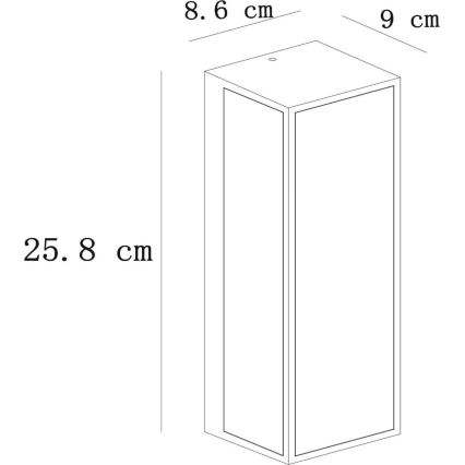 Lucide 15802/01/30 - Väli seinavalgusti DUKAN 1xE27/15W/230V IP65 must