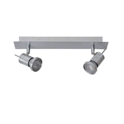 Lucide 17990/10/12 - LED Kohtvalgusti TWINNY-LED 2xGU10/4,5W/230V matt kroom