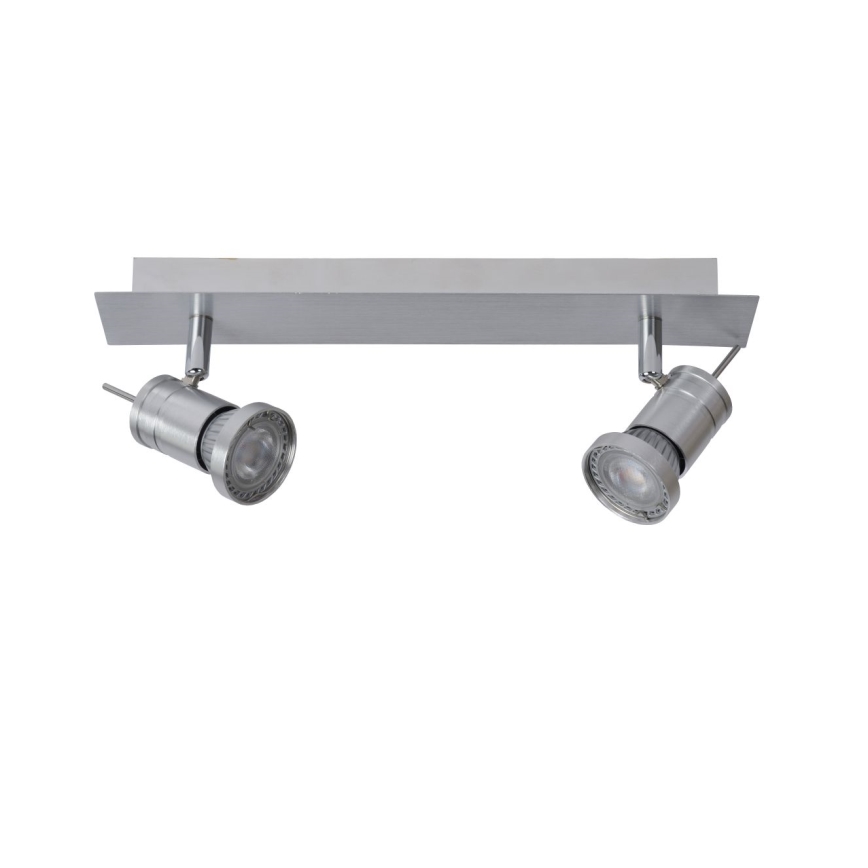 Lucide 17990/10/12 - LED Kohtvalgusti TWINNY-LED 2xGU10/4,5W/230V matt kroom
