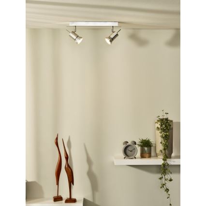 Lucide 17990/10/12 - LED Kohtvalgusti TWINNY-LED 2xGU10/4,5W/230V matt kroom