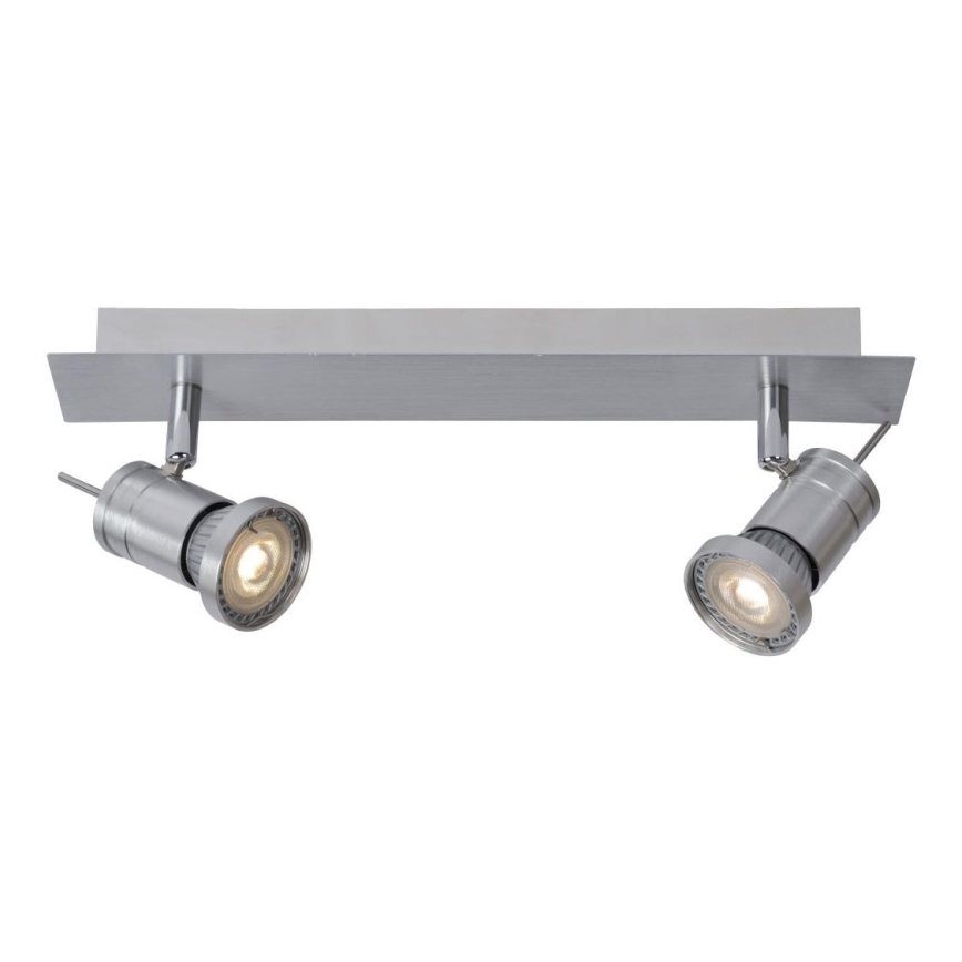 Lucide 17990/10/12 - LED Kohtvalgusti TWINNY-LED 2xGU10/4,5W/230V matt kroom