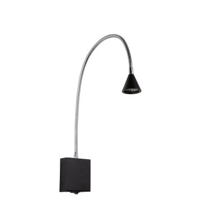 Lucide 18293/03/30 - LED Paindlik väike lamp BUDDY LED/3W/230V must