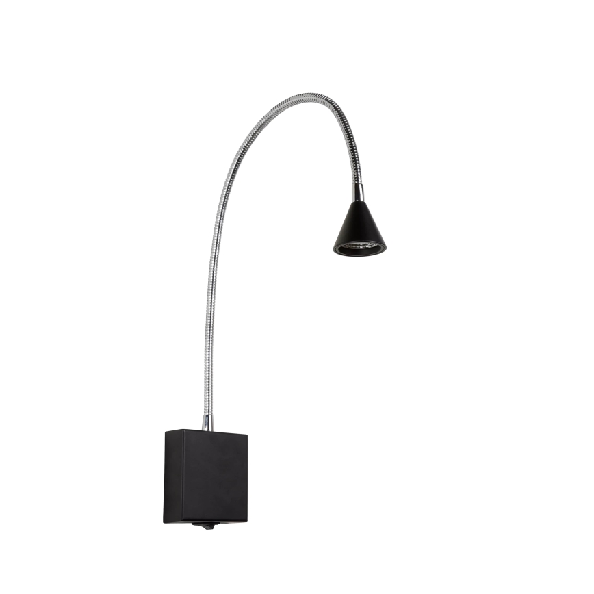 Lucide 18293/03/30 - LED Paindlik väike lamp BUDDY LED/3W/230V must