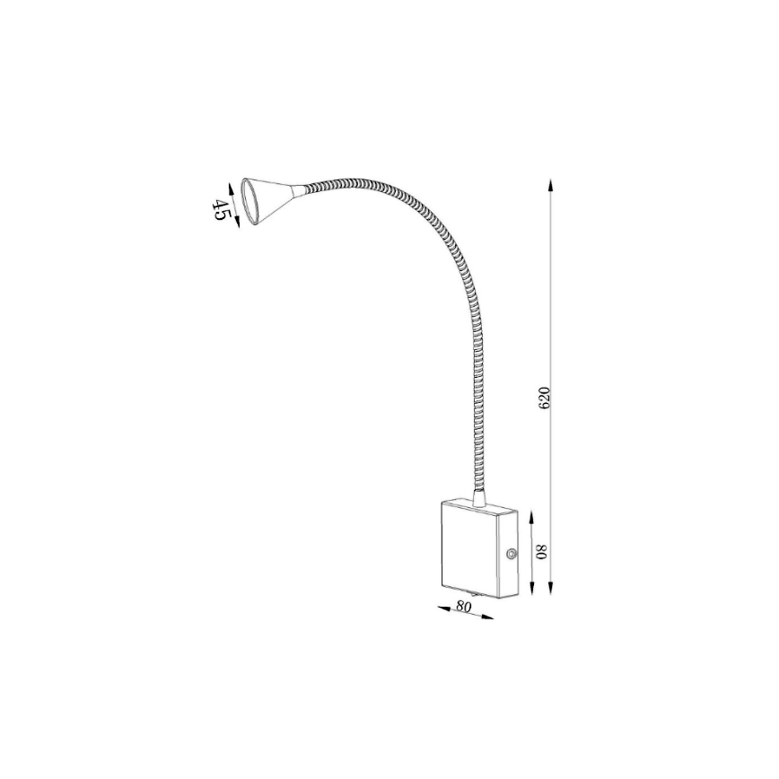 Lucide 18293/03/31 - LED Paindlik väike lamp BUDDY LED/4W/230V valge