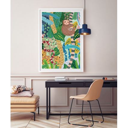 Lucide 20419/20/35 - Lühter OPHELIA 1xE27/40W/230V d. 20 cm sinine