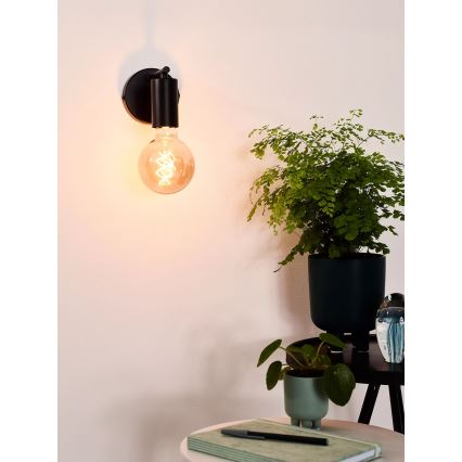 Lucide 21221/01/30 - Seinavalgusti LEANNE 1xE27/40W/230V must