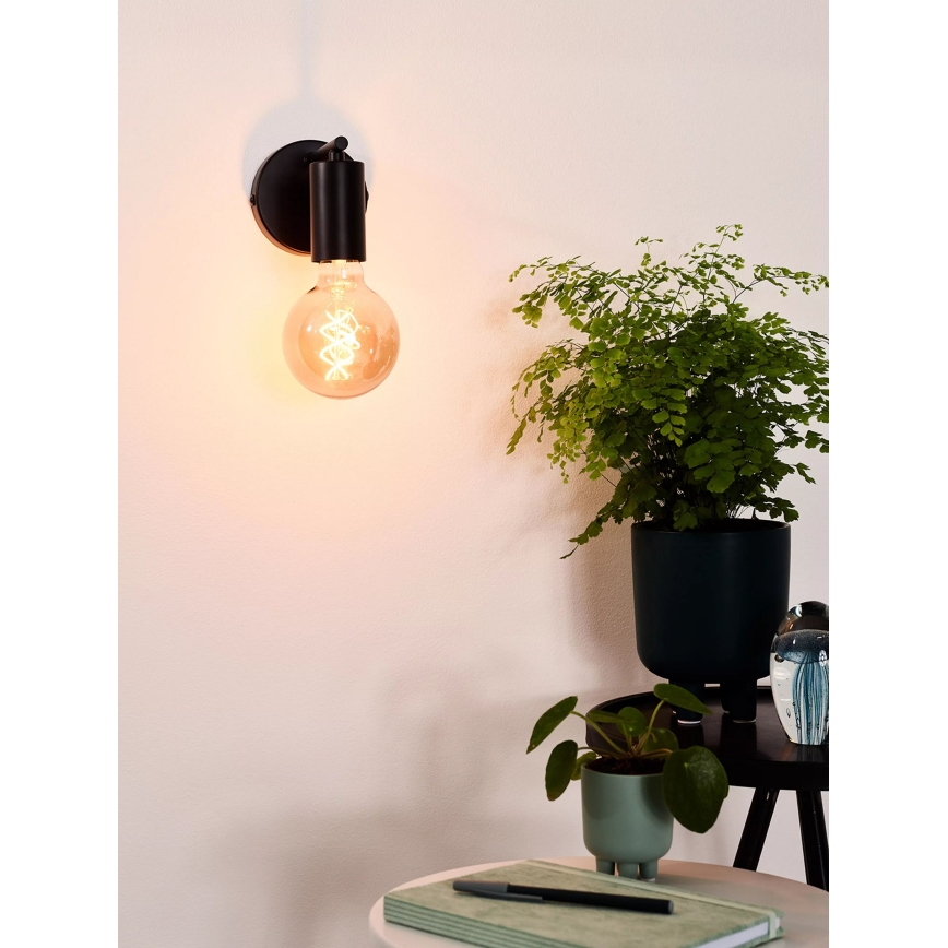 Lucide 21221/01/30 - Seinavalgusti LEANNE 1xE27/40W/230V must
