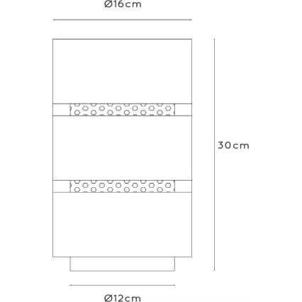 Lucide 21533/01/30 - Laualamp ROSAS 1xE27/40W/230V must