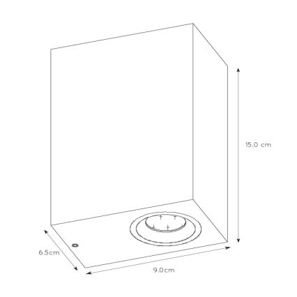 Lucide 22860/10/31 - LED Hämardatav väli seinavalgusti ZORA 2xGU10/5W/230V IP44