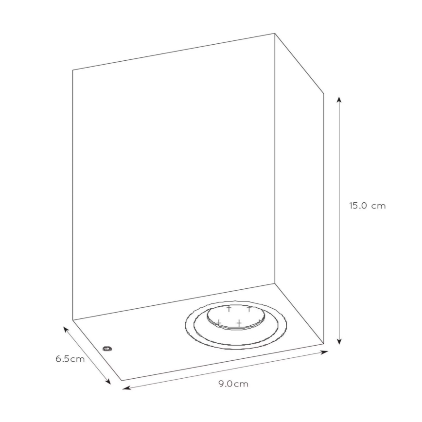 Lucide 22860/10/31 - LED Hämardatav väli seinavalgusti ZORA 2xGU10/5W/230V IP44