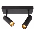 Lucide 22974/02/30 - GRADO punktvalgusti 2xGU10/40W/230V must