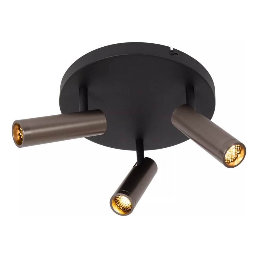 Lucide 22974/13/15 - GRADO suunavalgusti 3xGU10/40W/230V pruun/must