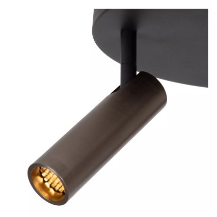 Lucide 22974/13/15 - GRADO suunavalgusti 3xGU10/40W/230V pruun/must