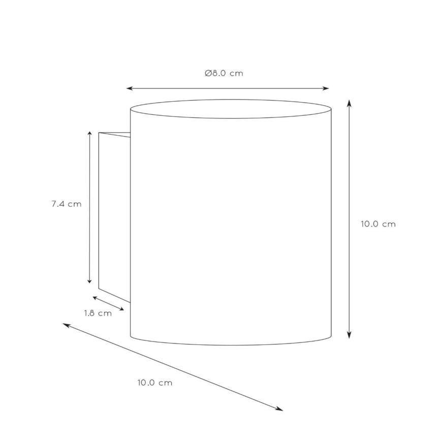 Lucide 23252/01/30 - Seinavalgusti XERA 1xG9/42W/230V must