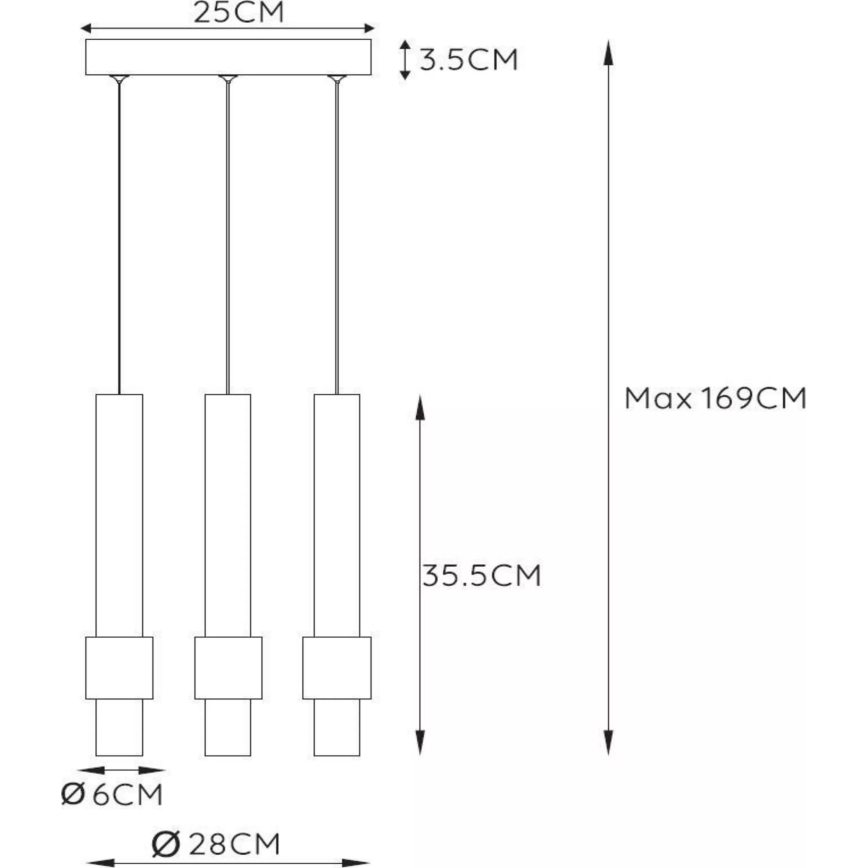 Lucide 24402/15/96 - LED Hämardatav lühter MARGARY 3xLED/4W/230V messing