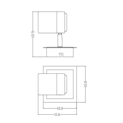 Lucide 26957/05/30 - LED Hämardatav kohtvalgusti LENNERT 1xGU10/5W/230V