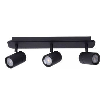 Lucide 26958/15/30 - LED Hämardatav vannituba Kohtvalgusti LENNERT 3xGU10/5W/230V IP44 must
