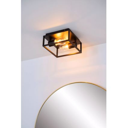 Lucide 27100/02/30 - Laevalgusti vannituppa CARLYN 2xE14/6W/230V IP54 must