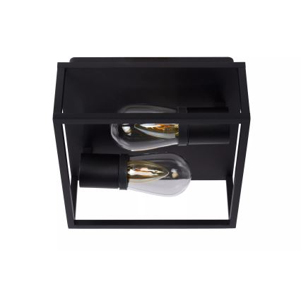 Lucide 27100/02/30 - Laevalgusti vannituppa CARLYN 2xE14/6W/230V IP54 must