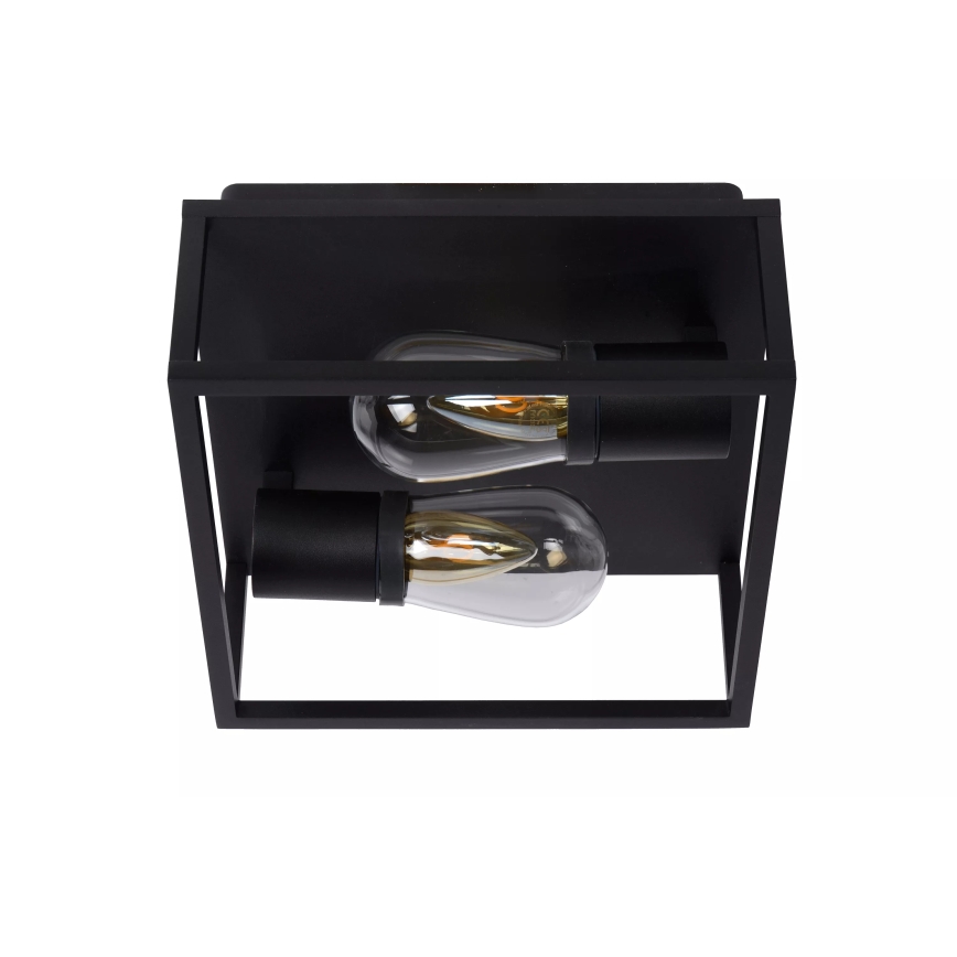 Lucide 27100/02/30 - Laevalgusti vannituppa CARLYN 2xE14/6W/230V IP54 must