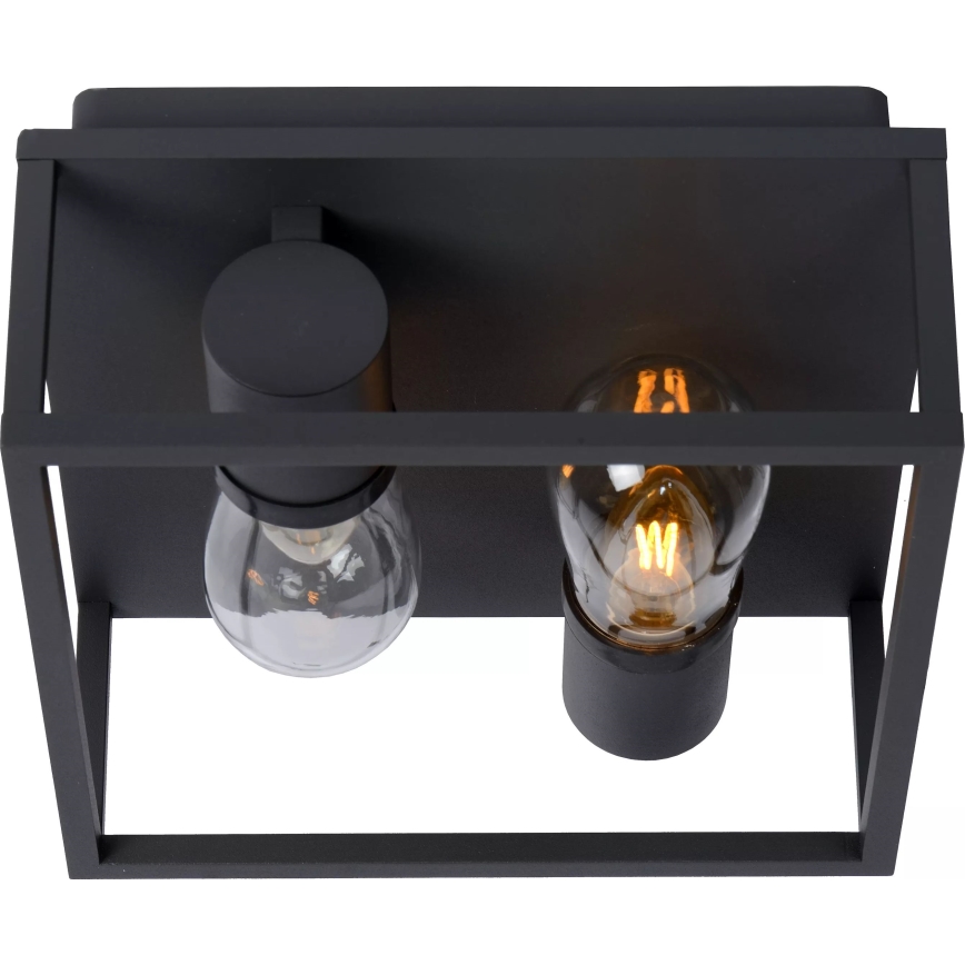 Lucide 27100/02/30 - Laevalgusti vannituppa CARLYN 2xE14/6W/230V IP54 must