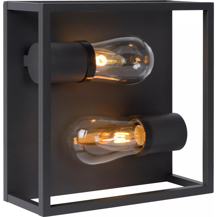 Lucide 27100/02/30 - Laevalgusti vannituppa CARLYN 2xE14/6W/230V IP54 must