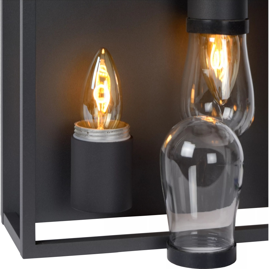 Lucide 27100/02/30 - Laevalgusti vannituppa CARLYN 2xE14/6W/230V IP54 must