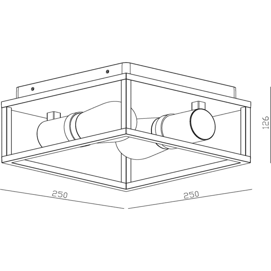 Lucide 27100/02/30 - Laevalgusti vannituppa CARLYN 2xE14/6W/230V IP54 must