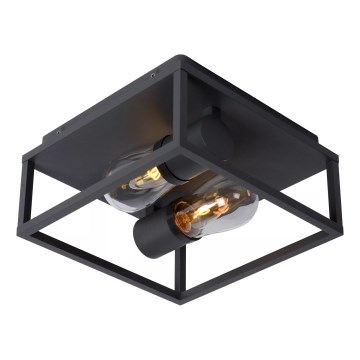 Lucide 27100/02/30 - Laevalgusti vannituppa CARLYN 2xE14/6W/230V IP54 must