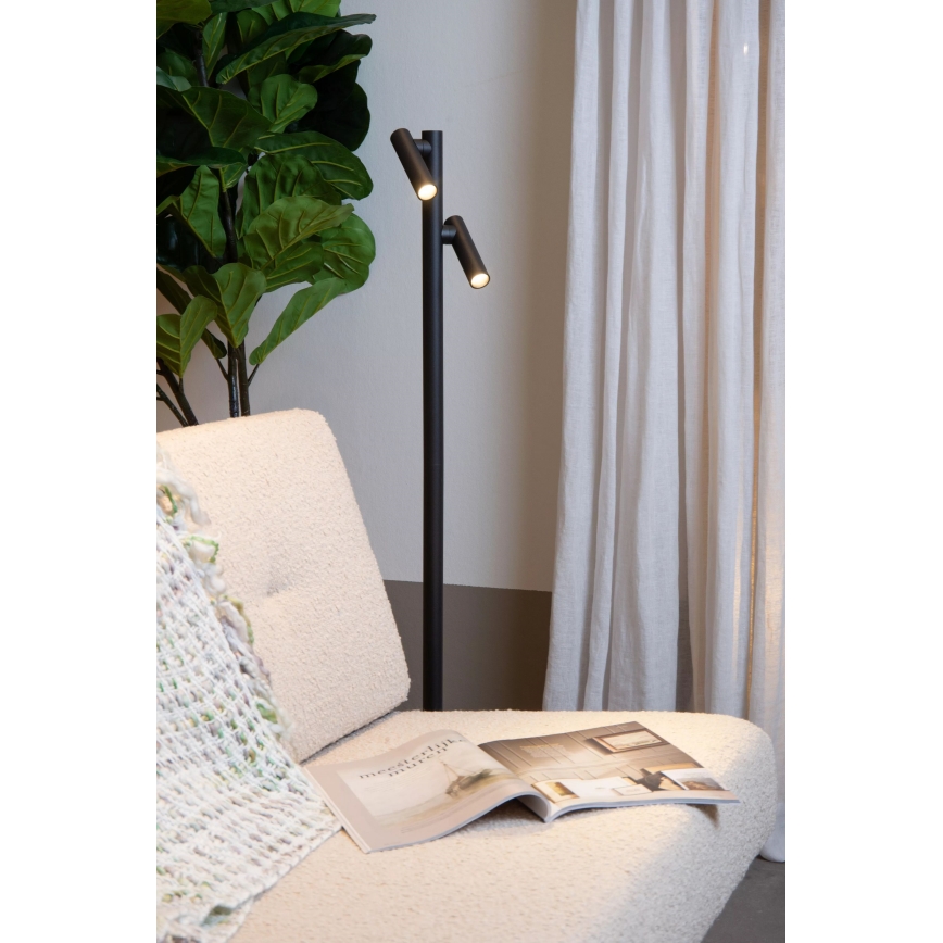 Lucide 27703/04/30 - LED Hämardatav puutetundlik väli lamp ANTRIM 2xLED/2,2W/4V 400 mAh IP54 must