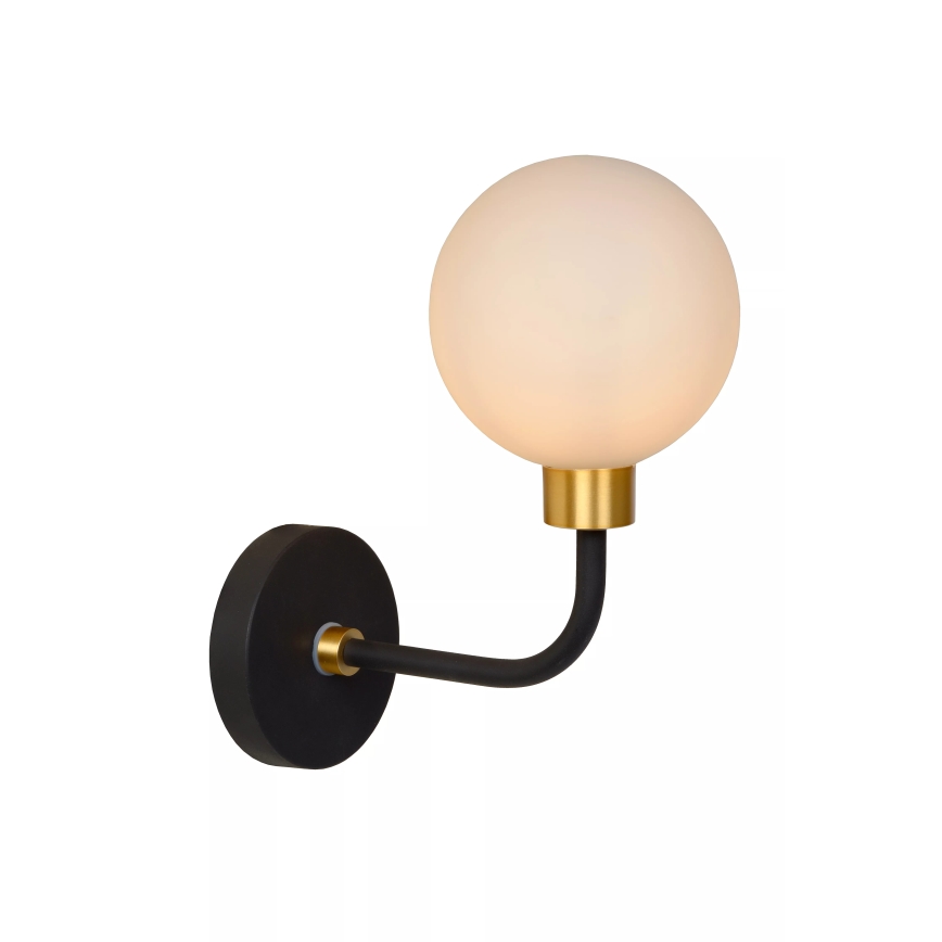 Lucide 30265/01/30 - Seinavalgusti vannituppa BEREND 1xG9/33W/230V IP44 must