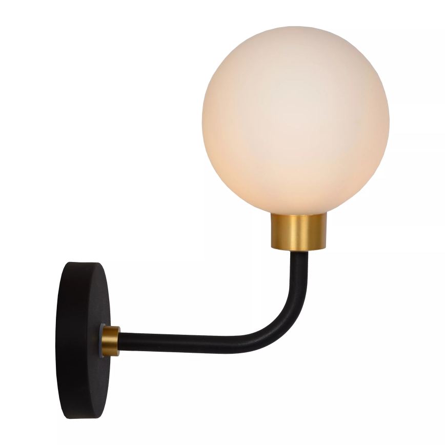 Lucide 30265/01/30 - Seinavalgusti vannituppa BEREND 1xG9/33W/230V IP44 must