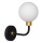 Lucide 30265/01/30 - Seinavalgusti vannituppa BEREND 1xG9/33W/230V IP44 must