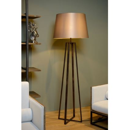 Lucide 31798/81/97 - Põrandalamp COFFEE 1xE27/60W/230V pruun