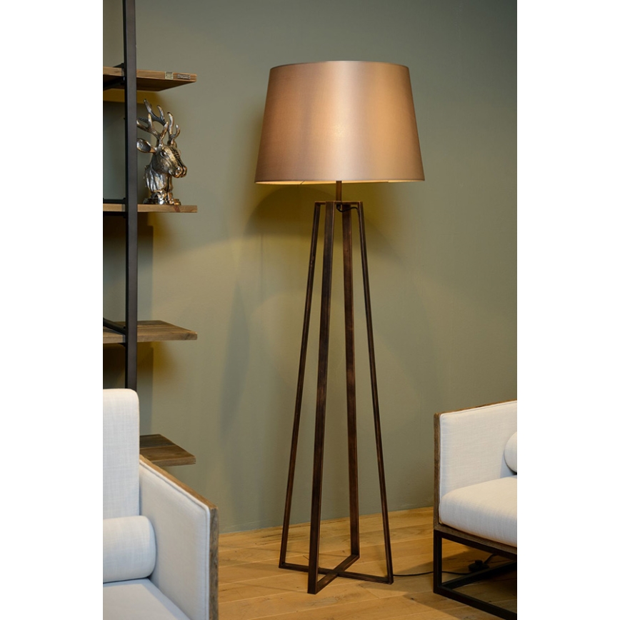 Lucide 31798/81/97 - Põrandalamp COFFEE 1xE27/60W/230V pruun