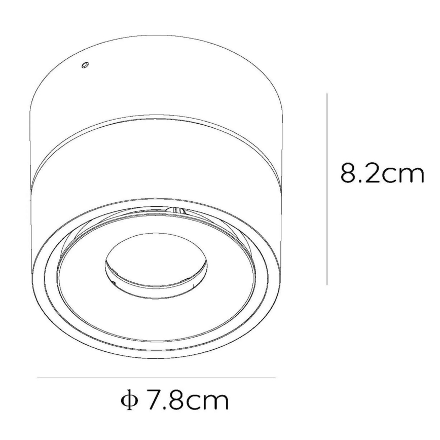 Lucide 35911/08/30 - LED Hämardatav kohtvalgusti YUMIKO LED/10W/230V must